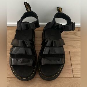 Dr. Martens Blair patent leather sandals size 9